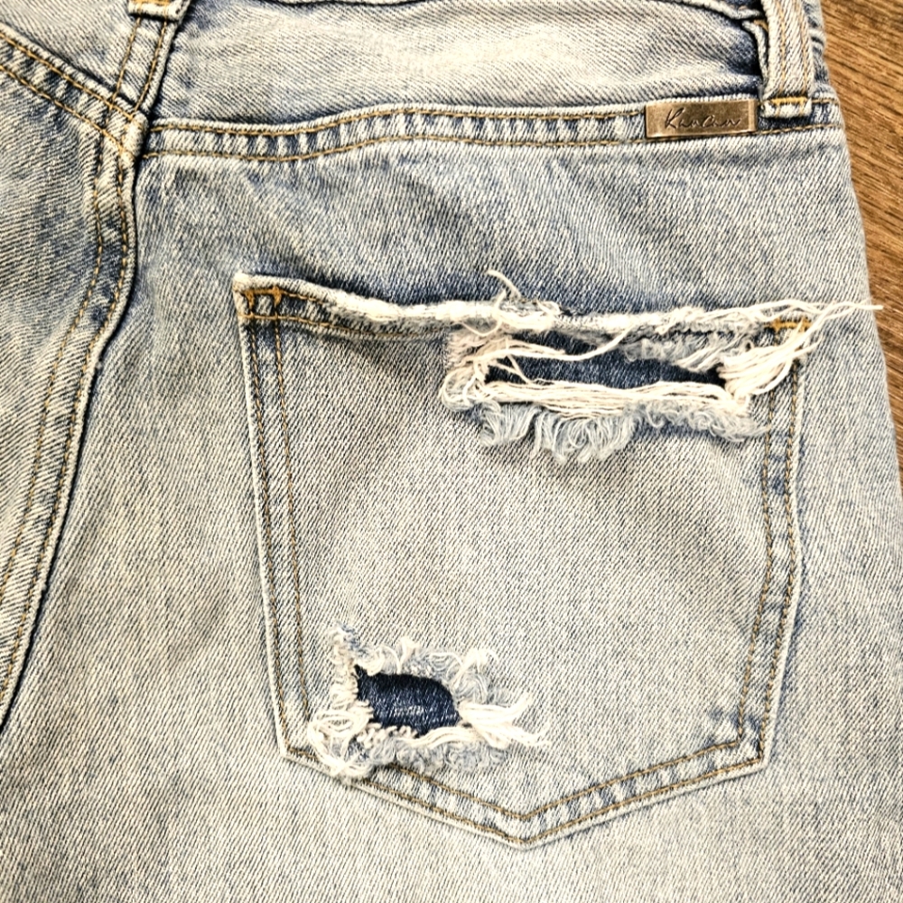 Kancan Distressed Light Blue Denim Jeans Size 3 / 25
